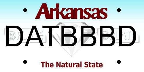 DATBBBD Arkansas License Plate
