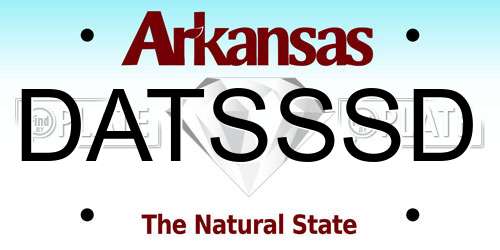 DATSSSD Arkansas License Plate