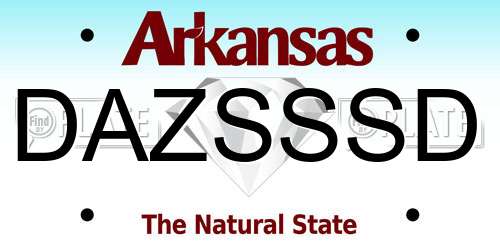 DAZSSSD Arkansas License Plate