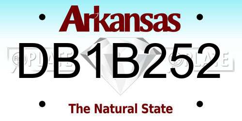 DB1B252 Arkansas License Plate