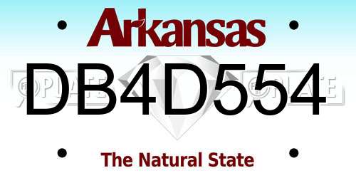 DB4D554 Arkansas License Plate