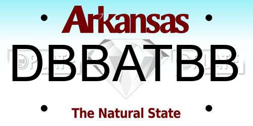 DBBATBB Arkansas License Plate