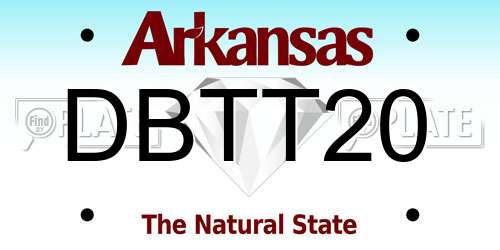 DBTT20 Arkansas License Plate