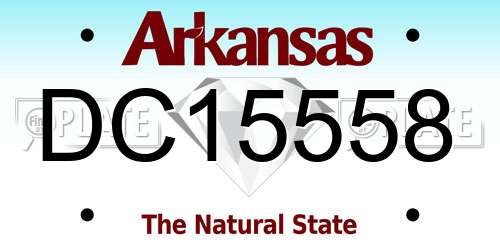 DC15558 Arkansas License Plate