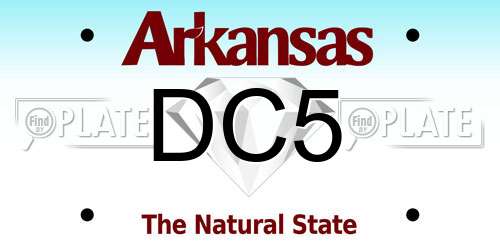 DC5 Arkansas License Plate