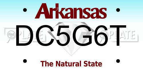 DC5G6T Arkansas License Plate