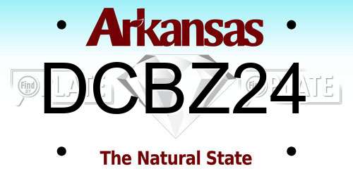 DCBZ24 Arkansas License Plate