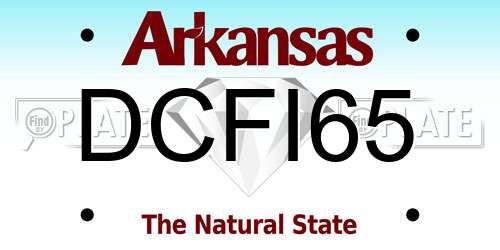 DCFI65 Arkansas License Plate