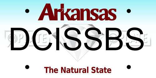 DCISSBS Arkansas License Plate