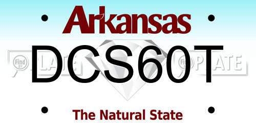 DCS60T Arkansas License Plate