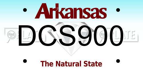 DCS900 Arkansas License Plate