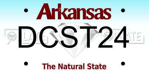 DCST24 Arkansas License Plate