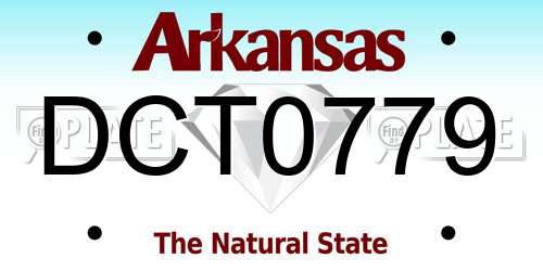 DCT0779 Arkansas License Plate
