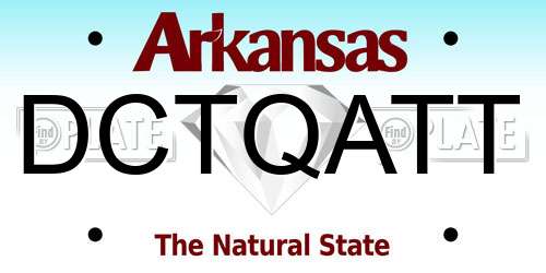 DCTQATT Arkansas License Plate