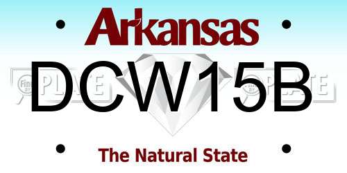 DCW15B Arkansas License Plate