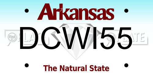DCWI55 Arkansas License Plate