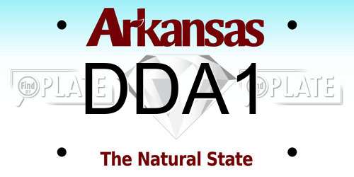 DDA1 Arkansas License Plate