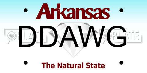 DDAWG Arkansas License Plate