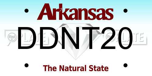 DDNT20 Arkansas License Plate