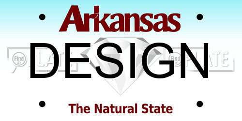 DESIGN Arkansas License Plate
