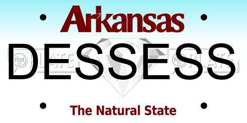 DESSESS Arkansas License Plate