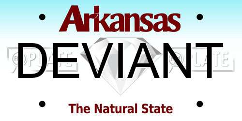 DEVIANT Arkansas License Plate