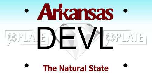 DEVL Arkansas License Plate