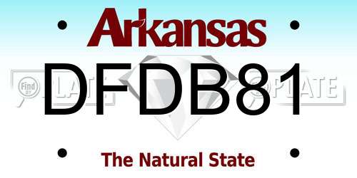 DFDB81 Arkansas License Plate