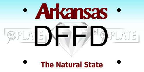 DFFD Arkansas License Plate
