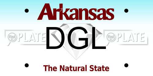 DGL Arkansas License Plate