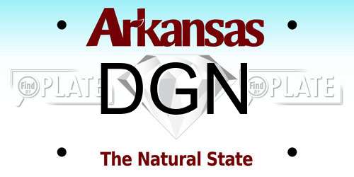 DGN Arkansas License Plate