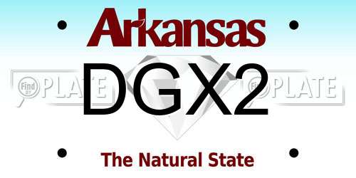 DGX2 Arkansas License Plate