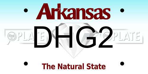 DHG2 Arkansas License Plate