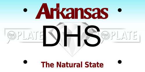 DHS Arkansas License Plate