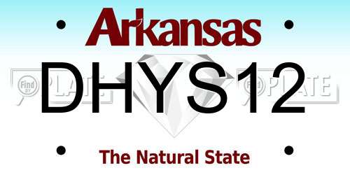 DHYS12 Arkansas License Plate
