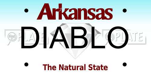 DIABLO Arkansas License Plate
