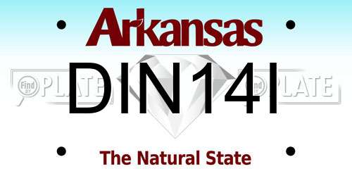 DIN14I Arkansas License Plate
