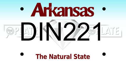DIN221 Arkansas License Plate