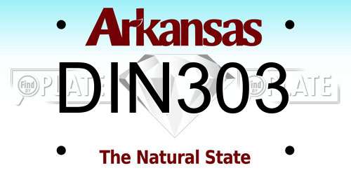 DIN303 Arkansas License Plate