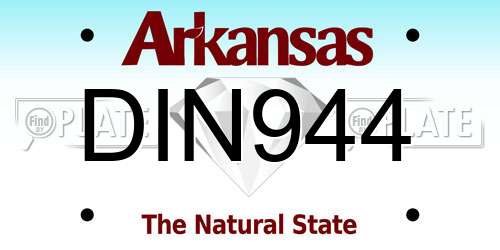 DIN944 Arkansas License Plate