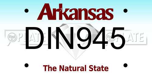 DIN945 Arkansas License Plate