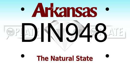 DIN948 Arkansas License Plate