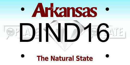 DIND16 Arkansas License Plate