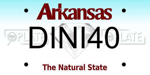 DINI40 Arkansas License Plate