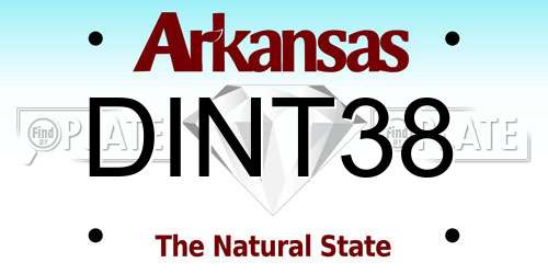 DINT38 Arkansas License Plate
