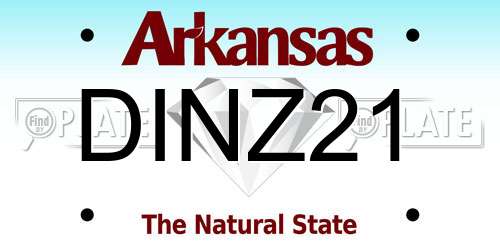 DINZ21 Arkansas License Plate