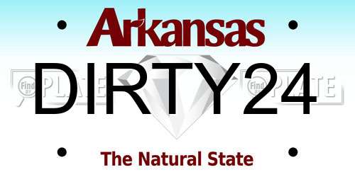DIRTY24 Arkansas License Plate