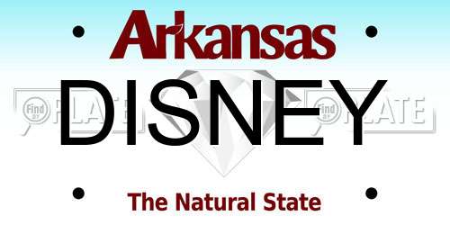 DISNEY Arkansas License Plate