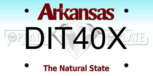 DIT40X Arkansas License Plate