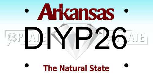 DIYP26 Arkansas License Plate